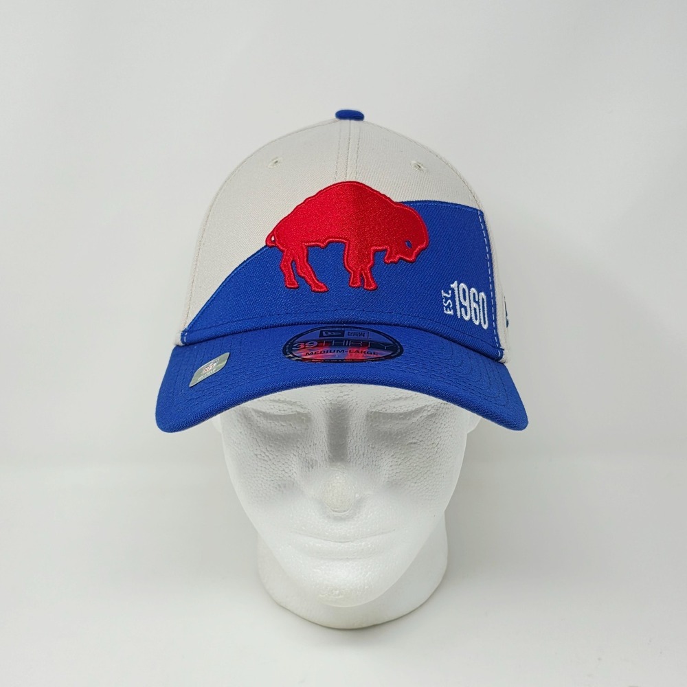 New Era 39Thirty Buffalo Bills Sideline Historic Stretch Fit Hat Cap Mens M/L - Picture 5 of 7